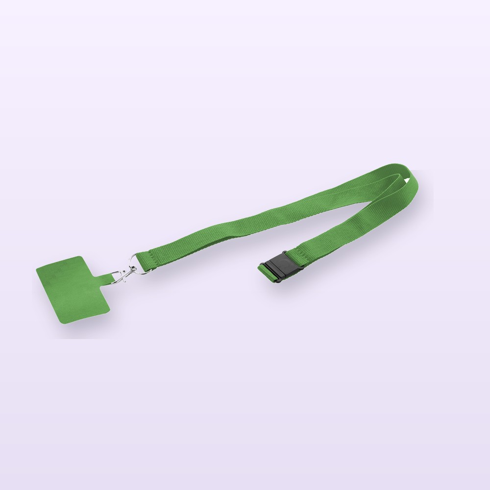 Lanyard in RPET portacellulare - verde