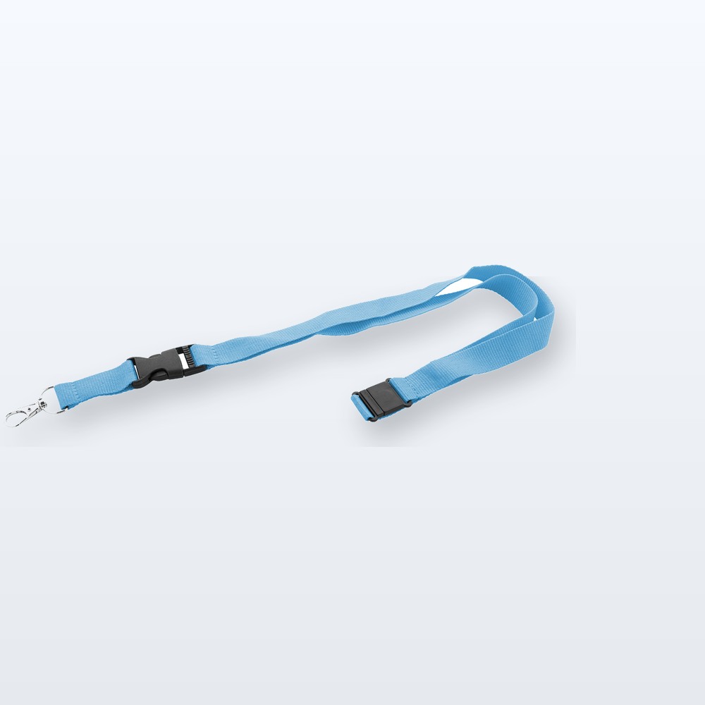 Lanyard in RPET - azzurro