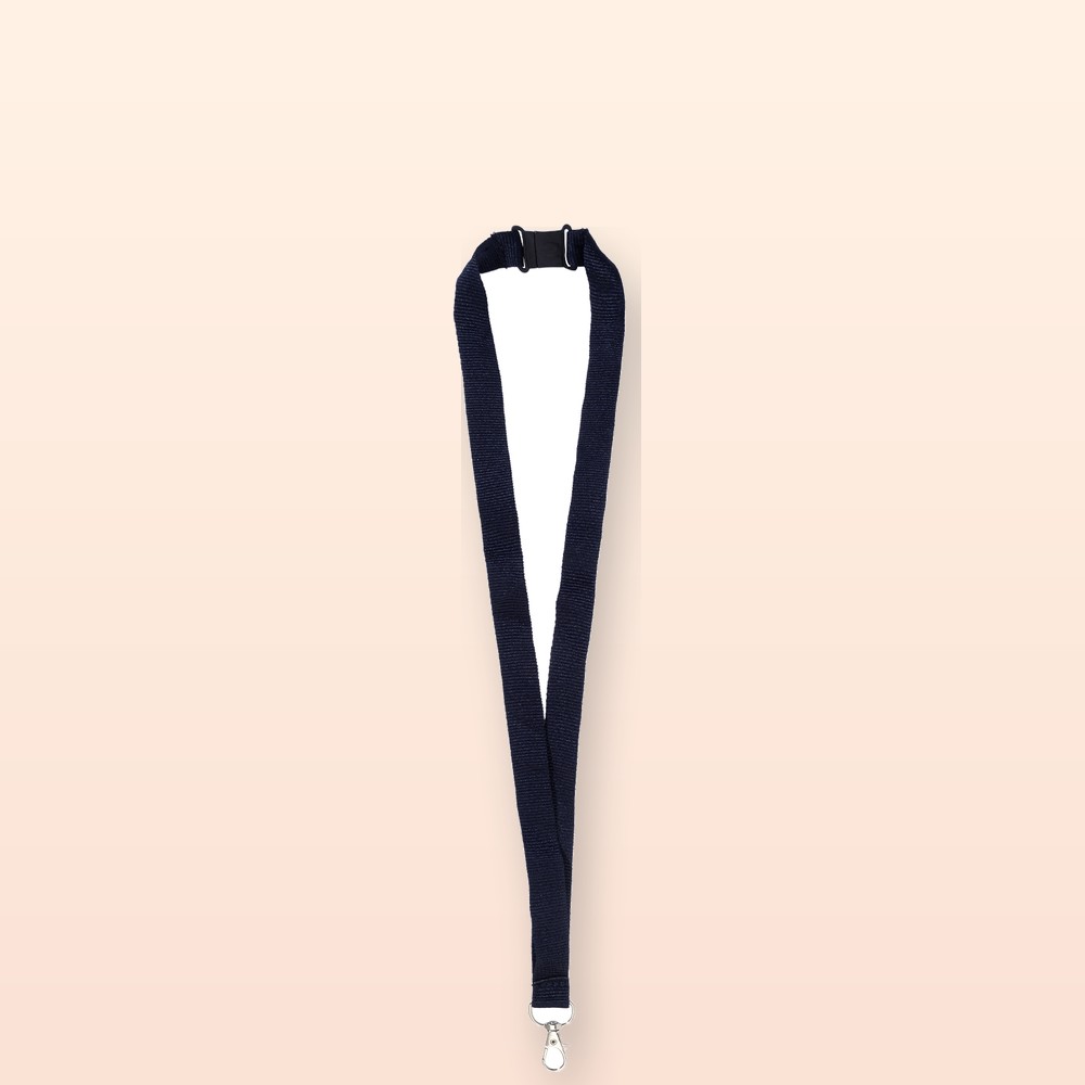 Lanyard in RPET - blu scuro