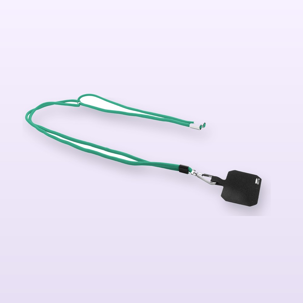Lanyard in RPET portacellulare - verde