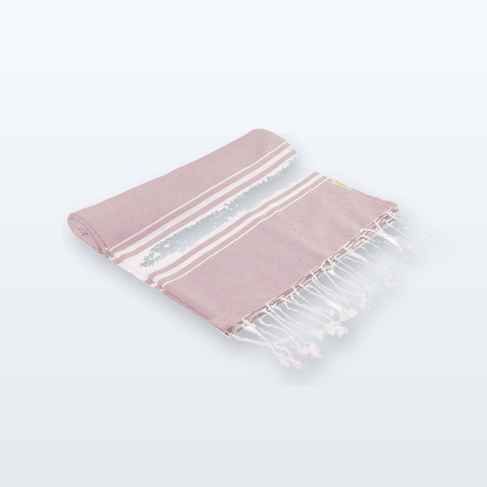 telo mare in cotone riciclato - rosa