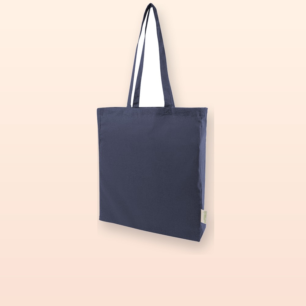 Shopper in cotone riciclato - blu scuro