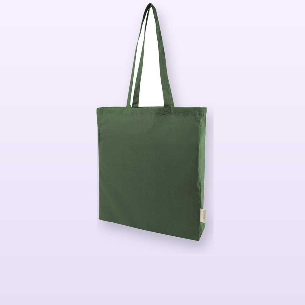 Shopper in cotone riciclato - verde