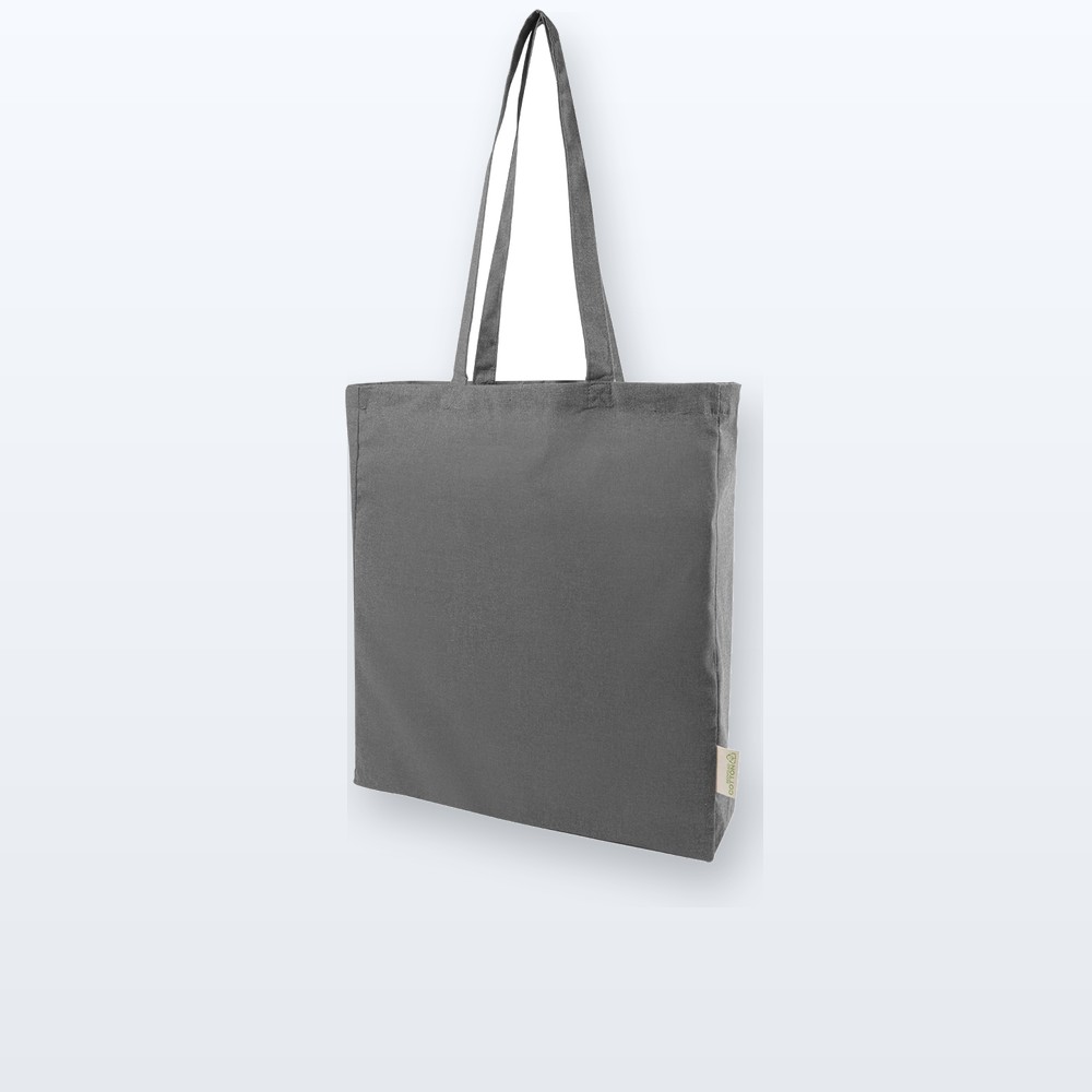 Shopper in cotone riciclato - cenere grigia