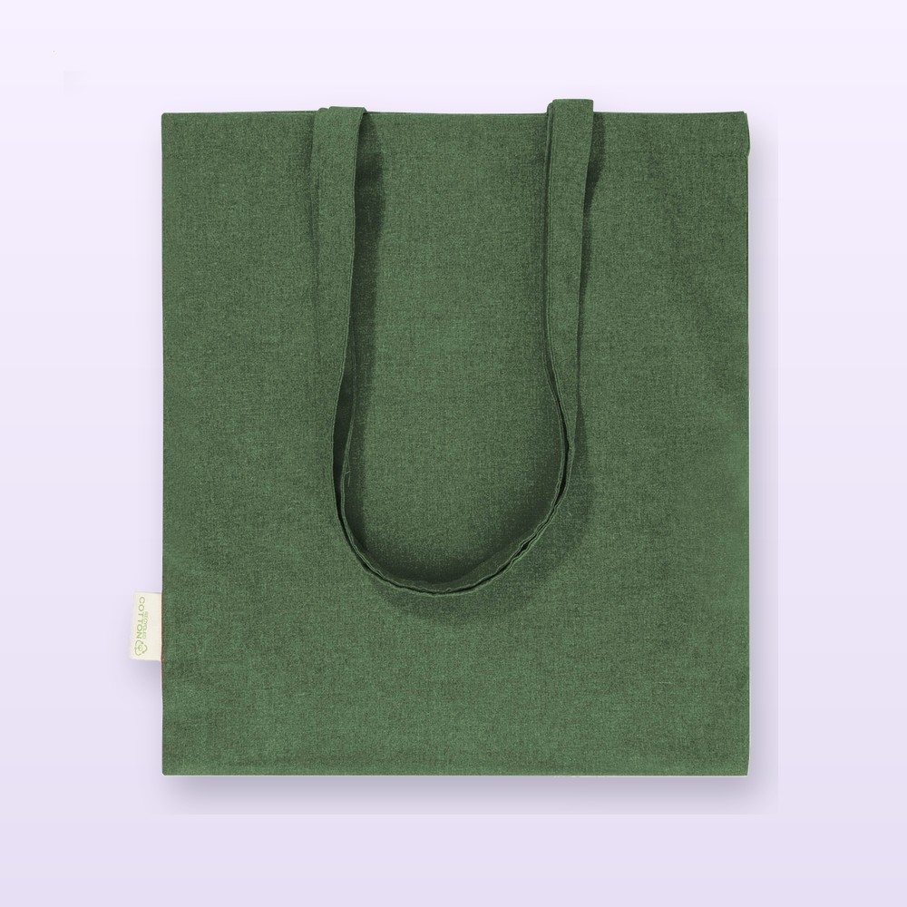 Shopper in cotone riciclato - verde