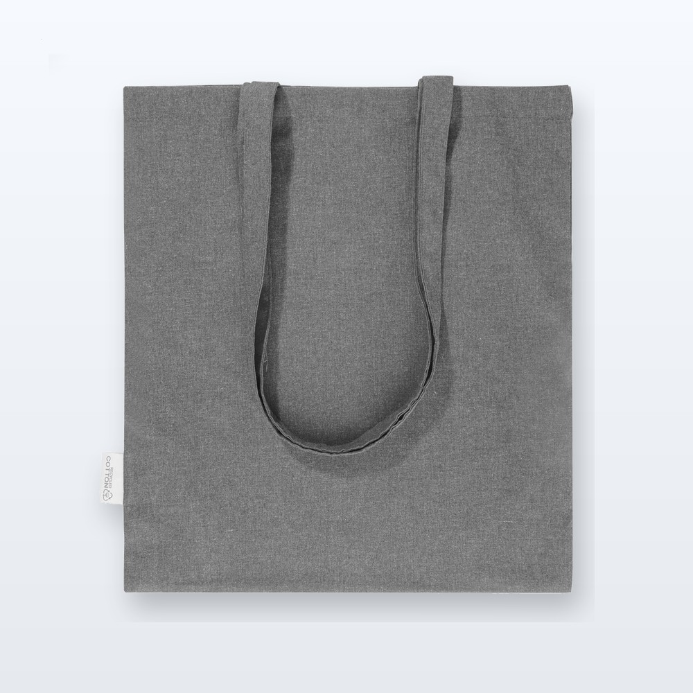 Shopper in cotone riciclato - cenere grigia