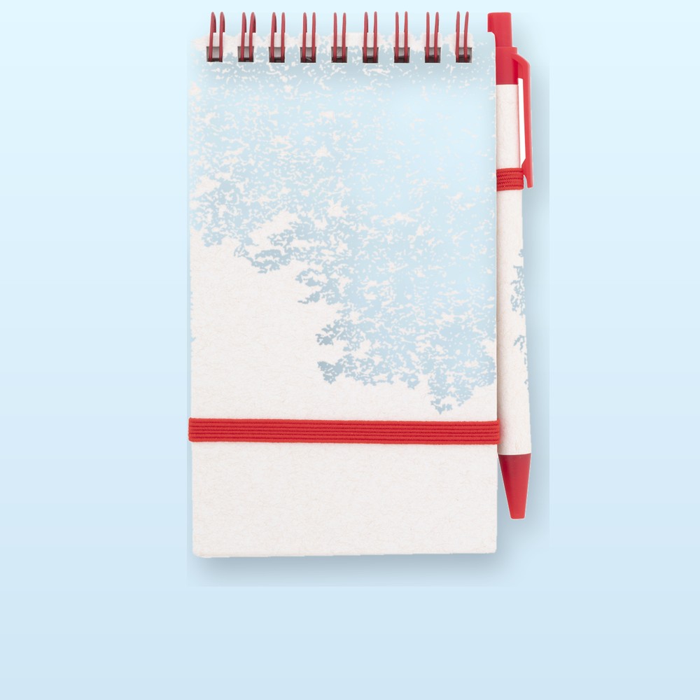 Quaderno in riciclato cartone per il latte - rosso
