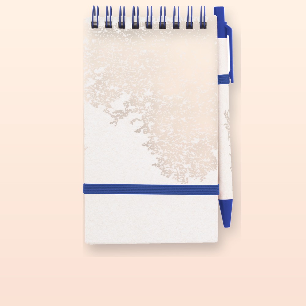 Quaderno in riciclato cartone per il latte - blu