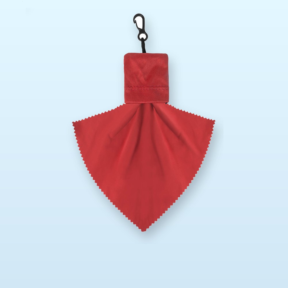 Panno pulizia in RPET - rosso