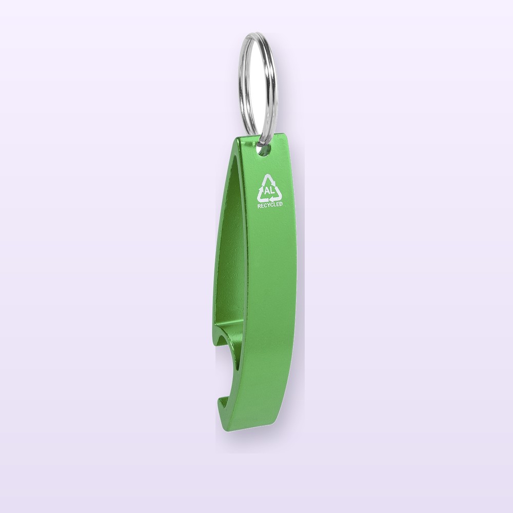 Portachiavi con apribottiglie - verde