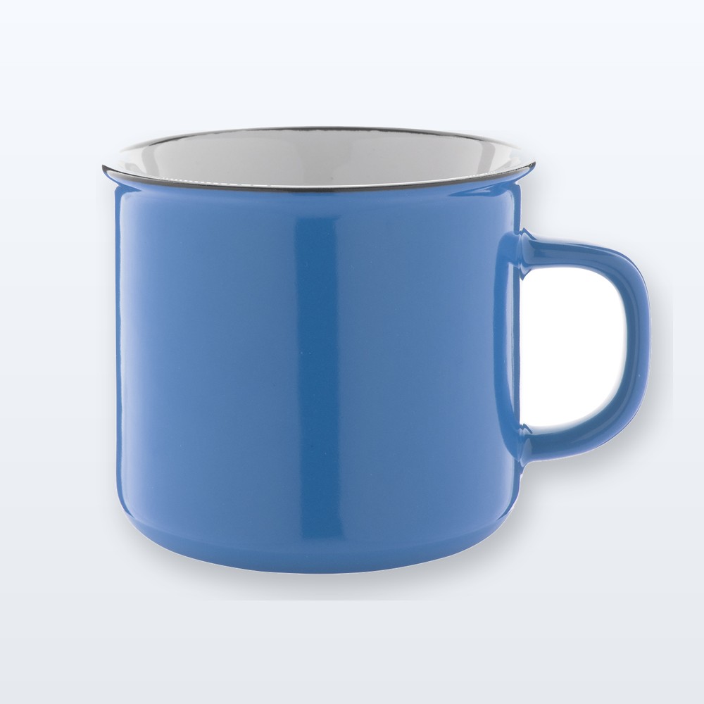 Tazza vintage - azzurro - bianco