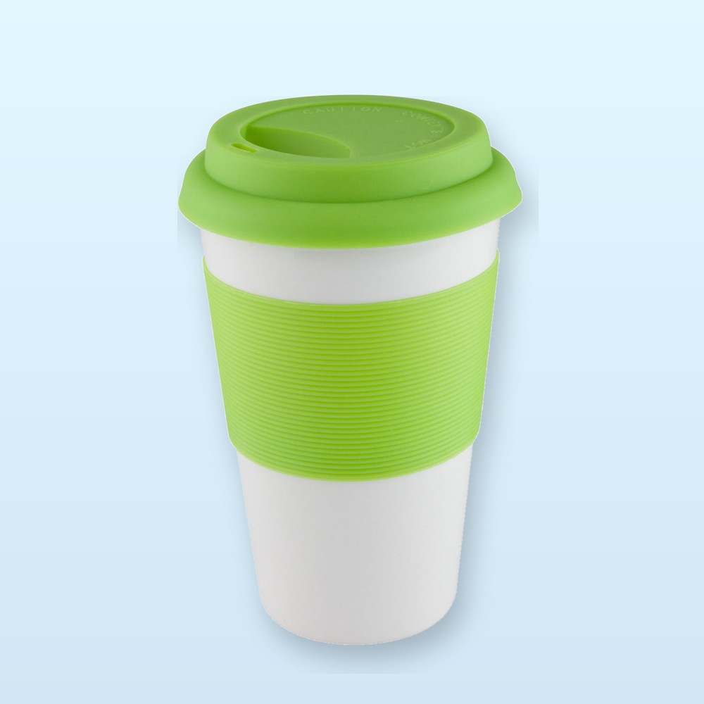 tazza mug con silicone - lime verde - bianco