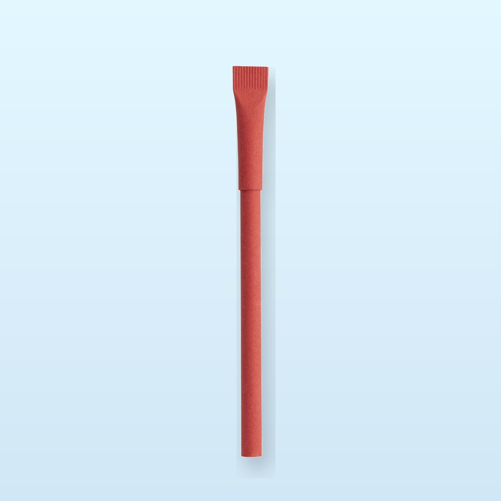 penna a sfera in carta riciclata - rosso