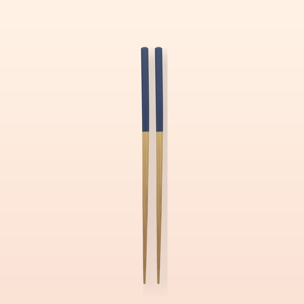 bacchette in bambù - blu - naturale