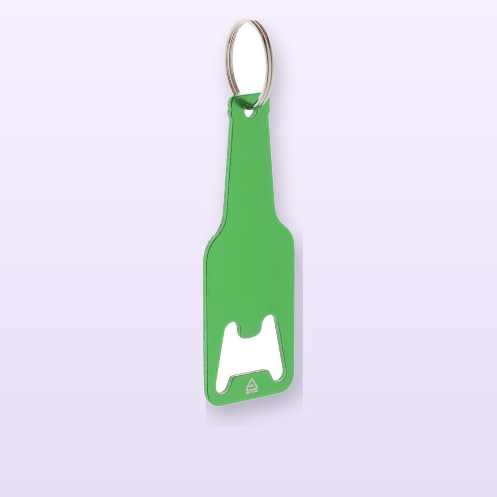 Portachiavi con apribottiglie - verde