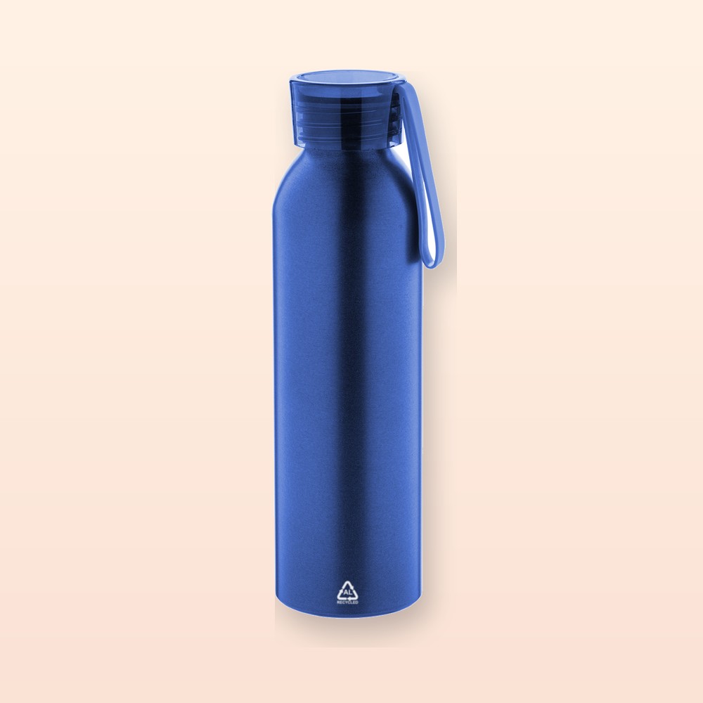 Borraccia in alluminio riciclato - blu