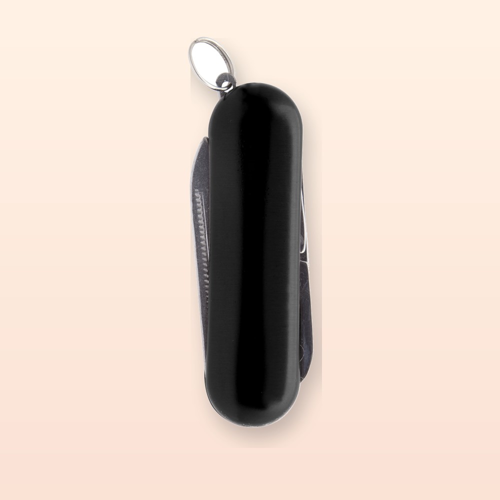 mini coltello tascabile multifunzione - nero