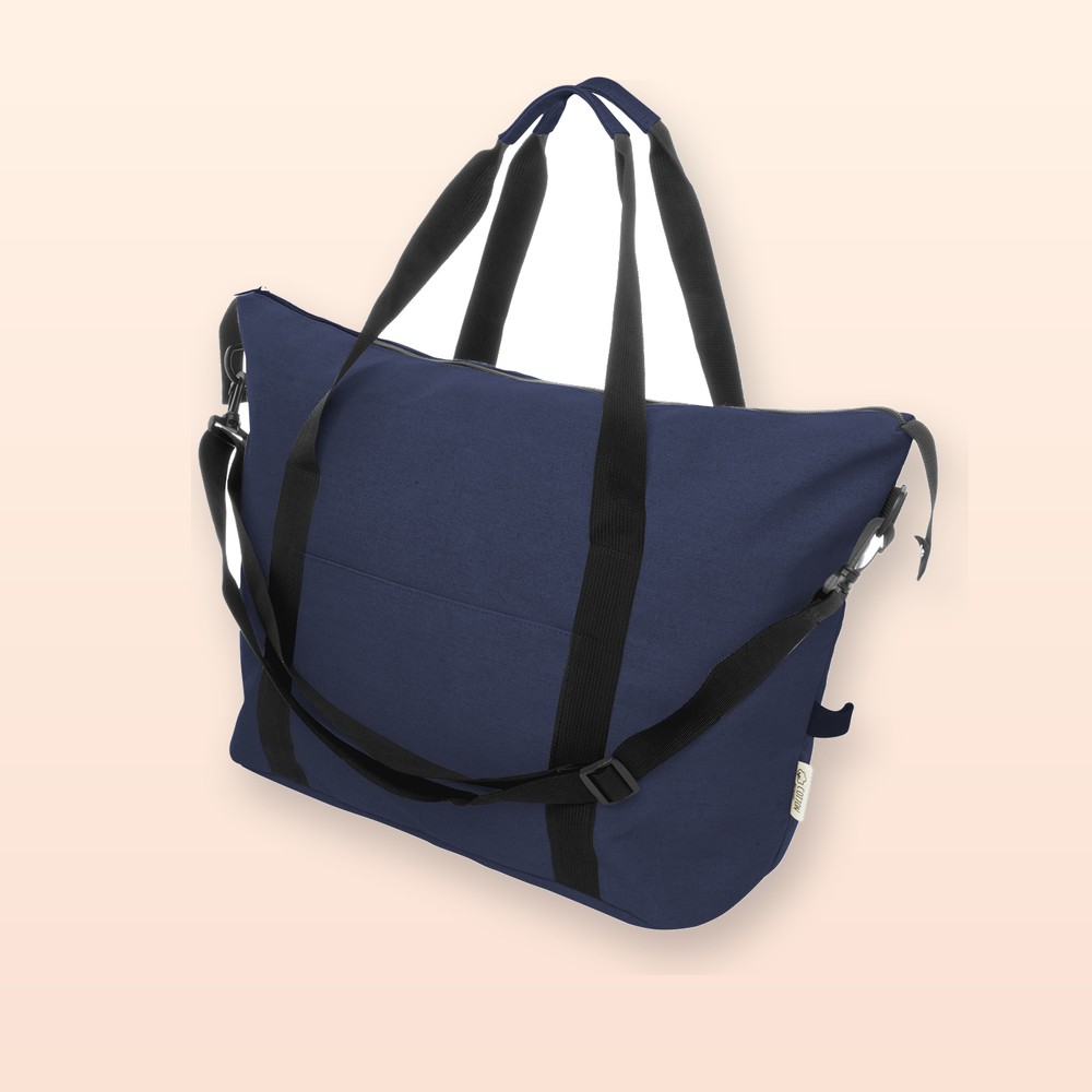 Borsa da viaggio in tela riciclata - blu scuro