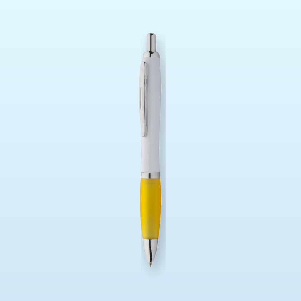 Penna a sfera in RABS - giallo - bianco