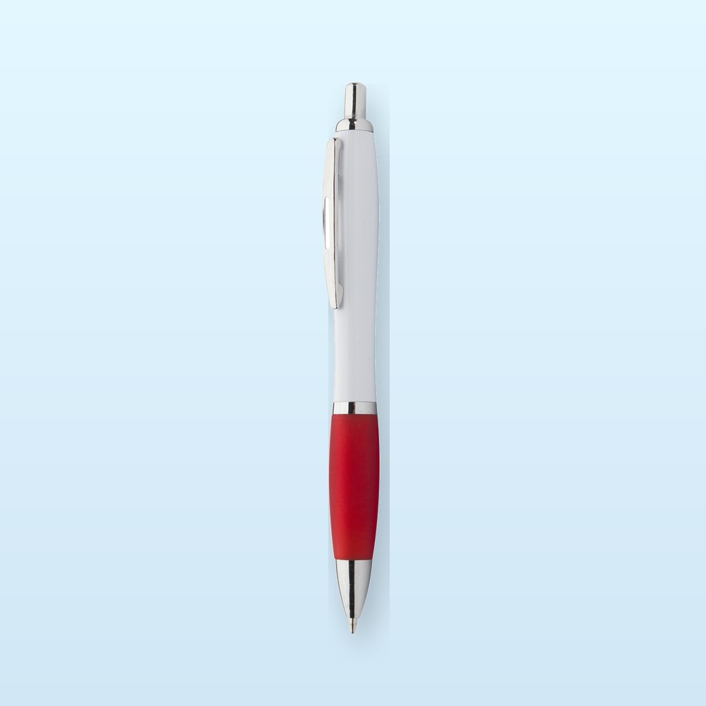 Penna a sfera in RABS - rosso - bianco
