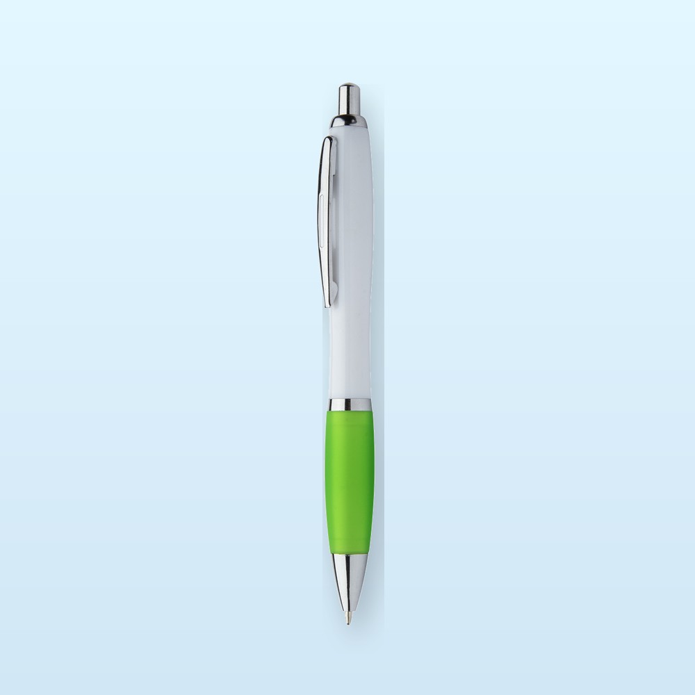 Penna a sfera in RABS - lime verde - bianco