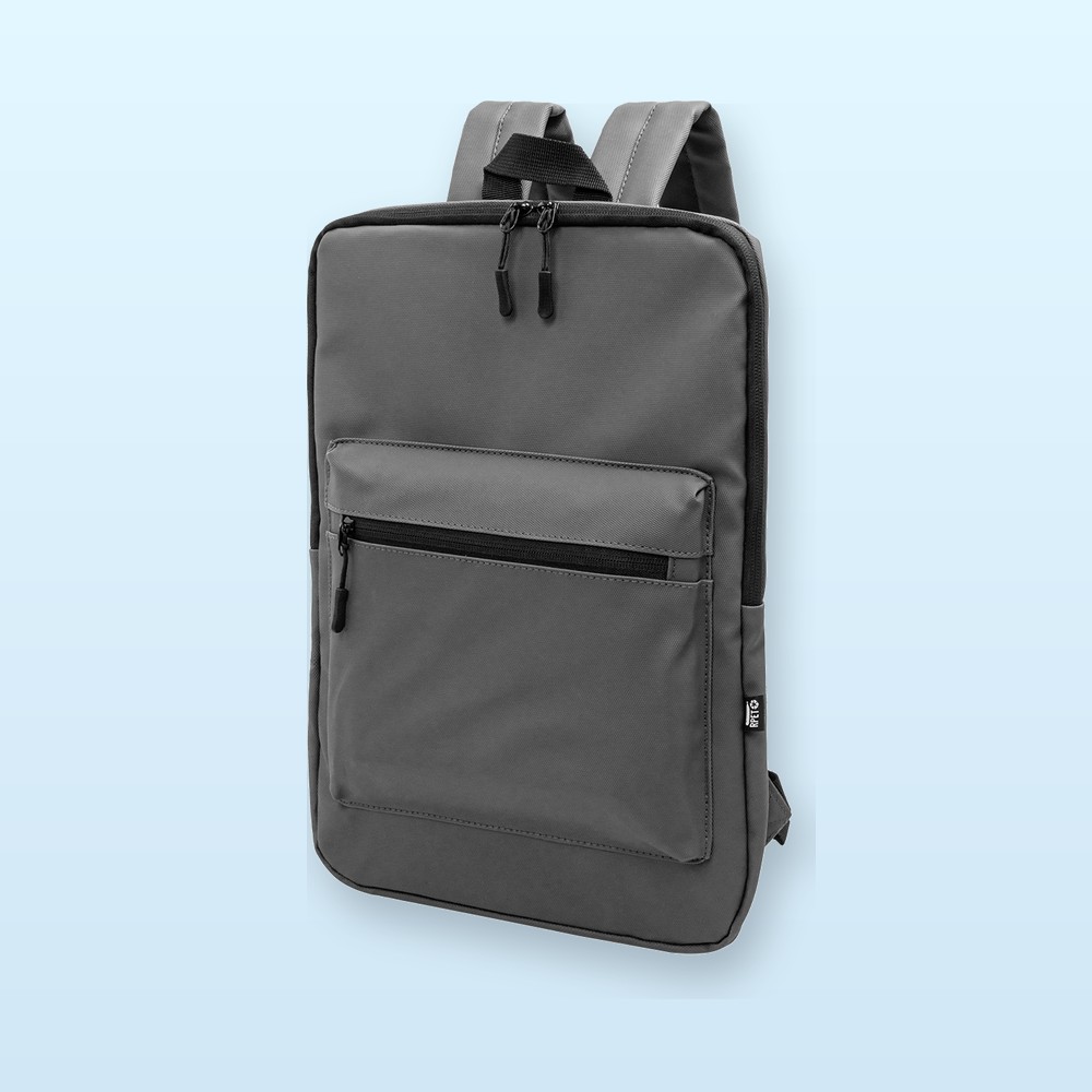 Zaino porta computer in RPET - grigio scuro