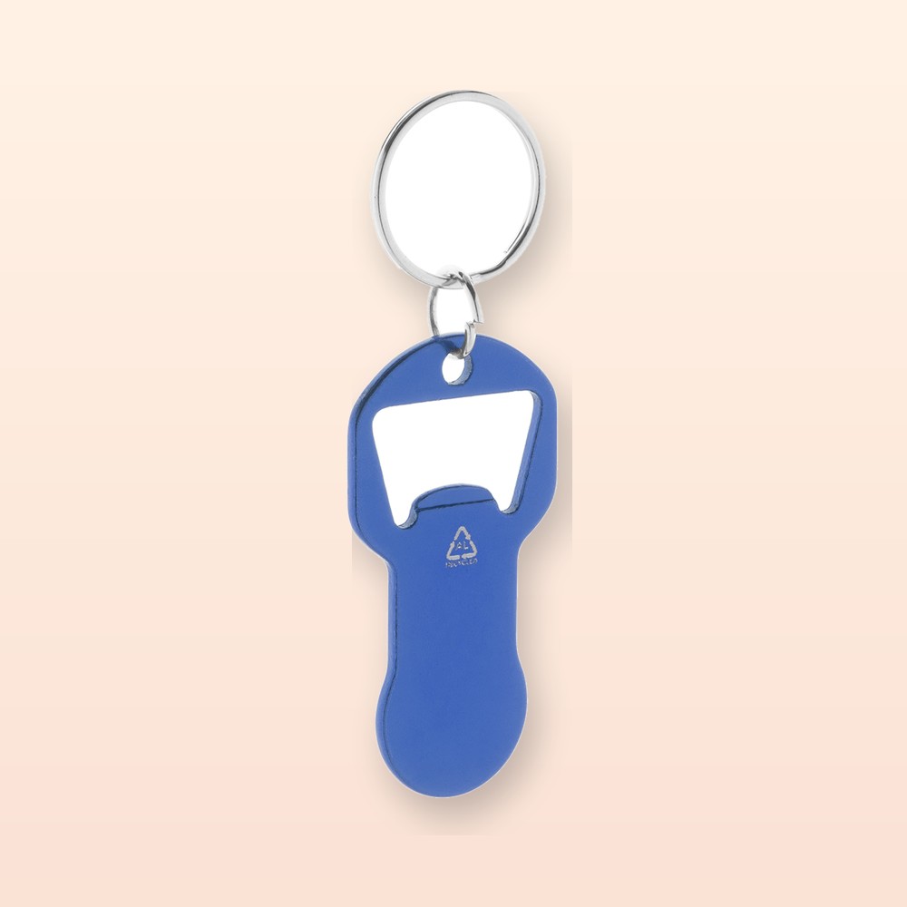 Portachiavi con apribottiglie - blu