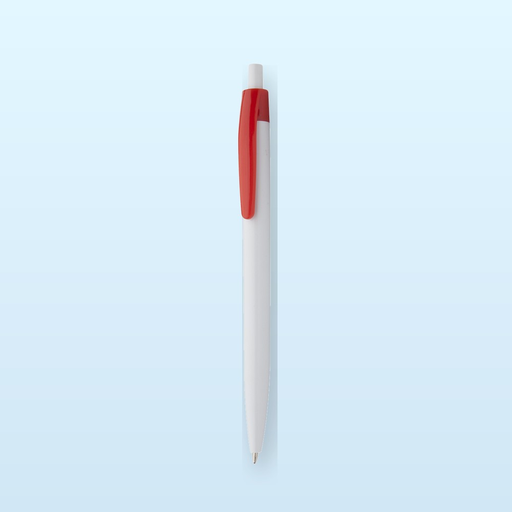 penna a sfera - rosso - bianco