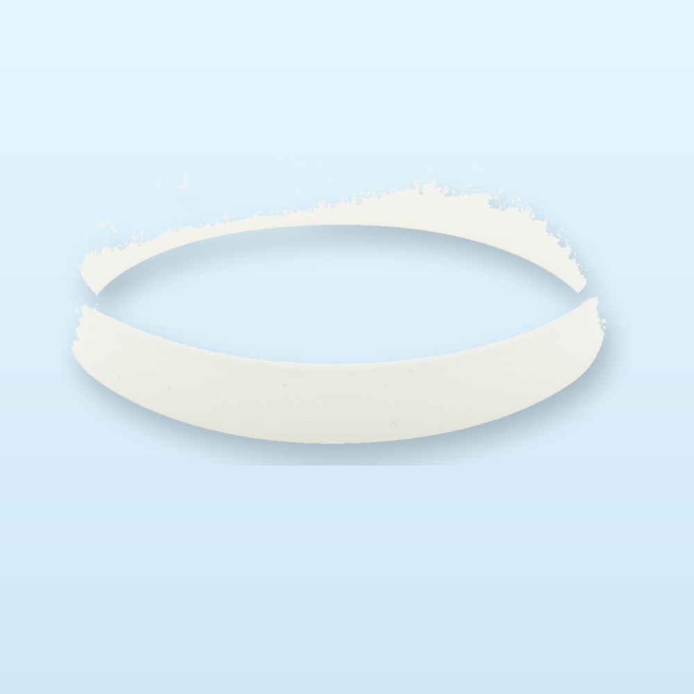 braccialetto in silicone - bianco