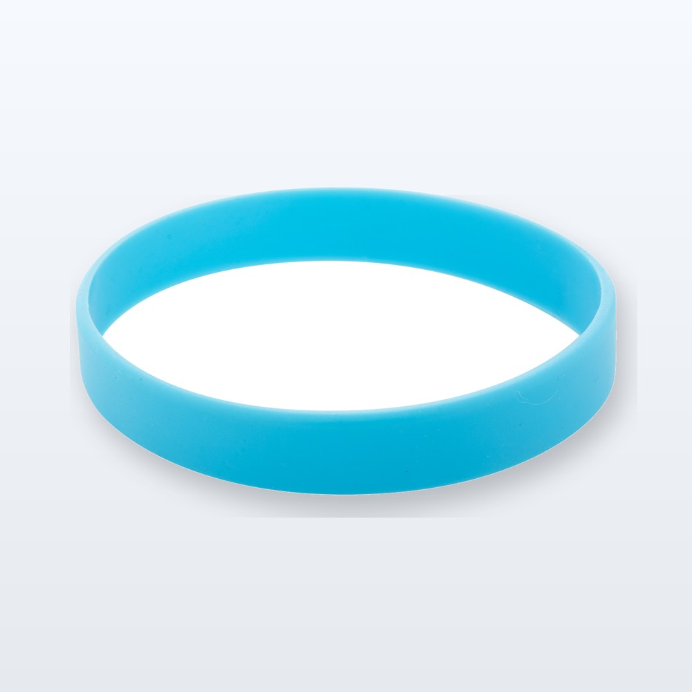 braccialetto in silicone - azzurro