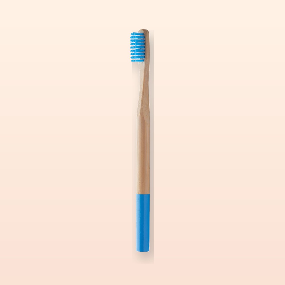 spazzolino in bambù - blu - naturale