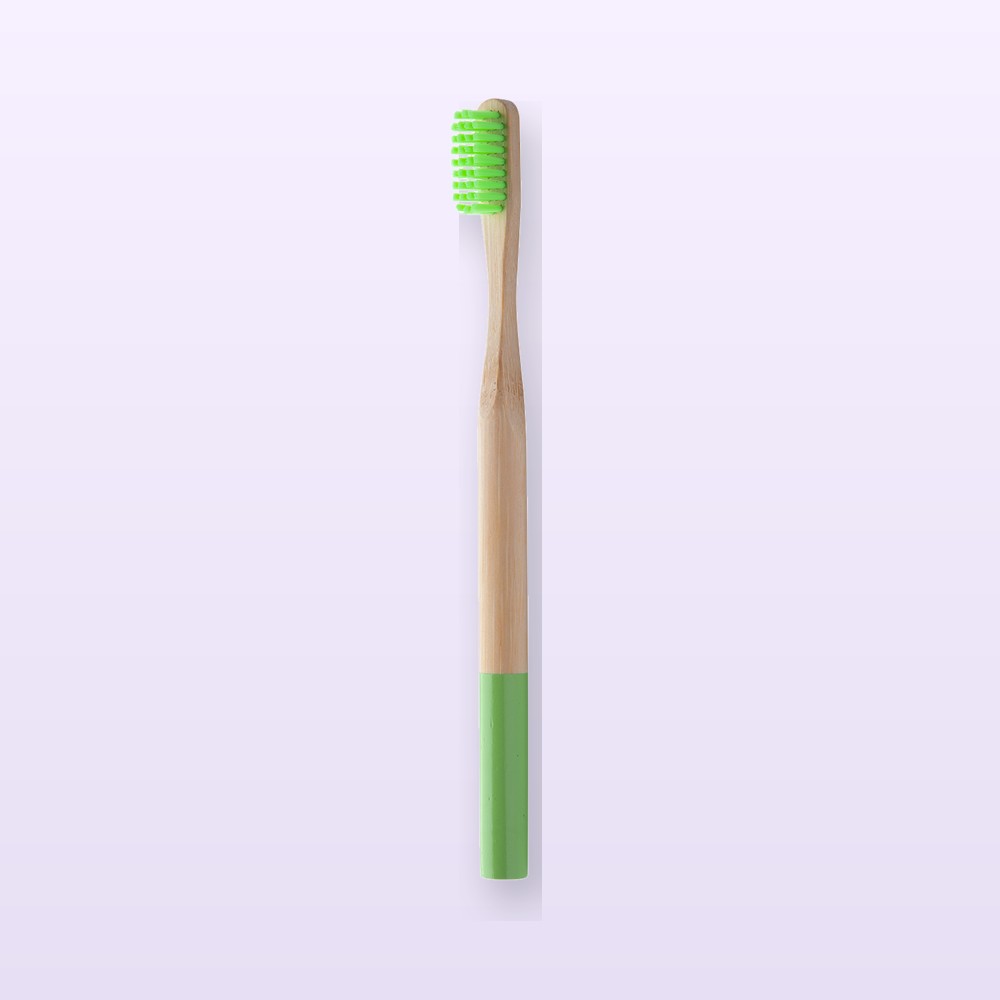 spazzolino in bambù - verde - naturale