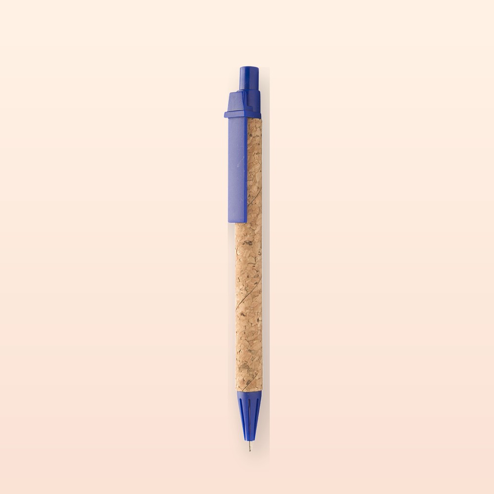 penna a sfera - blu - naturale