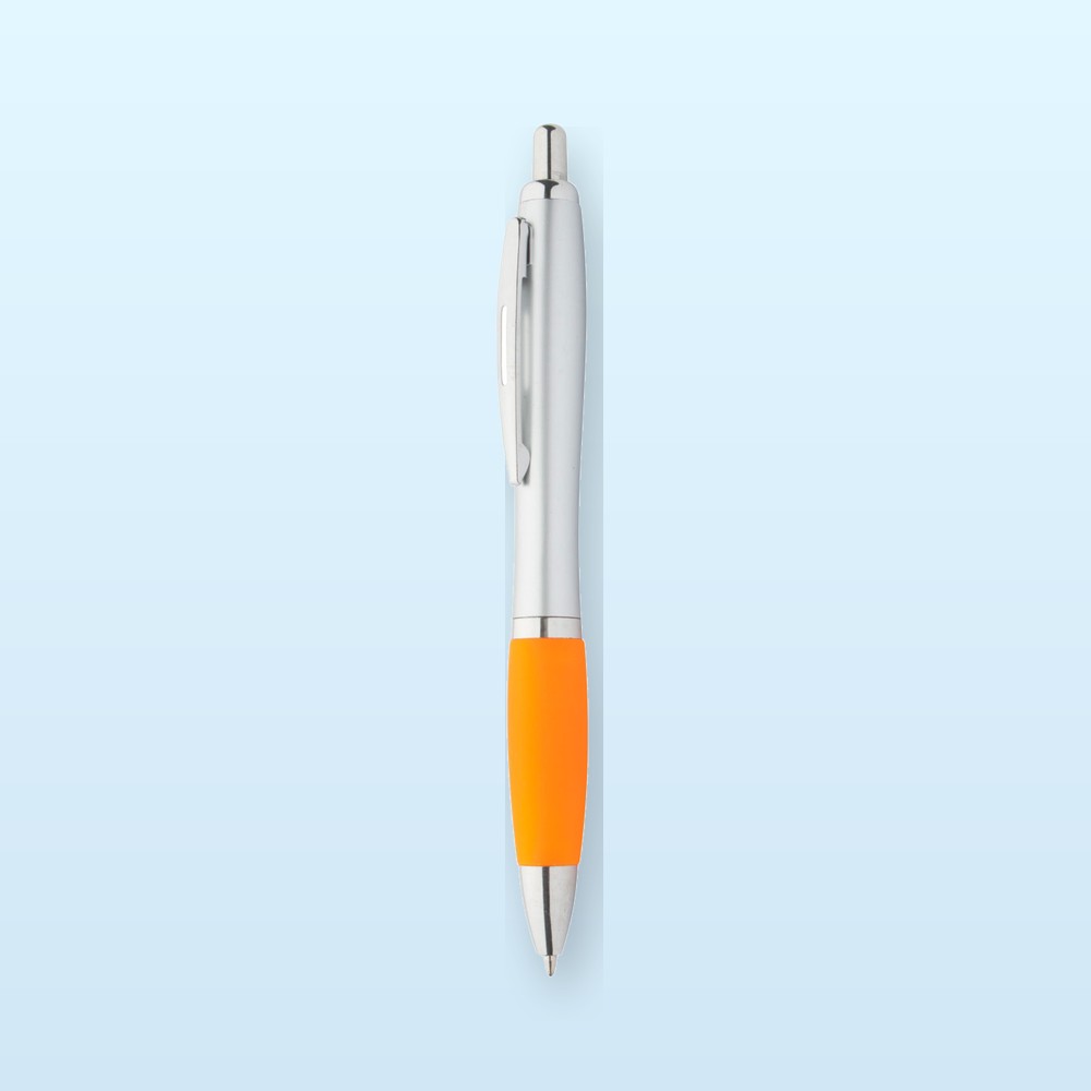 penna a sfera - arancione - argento