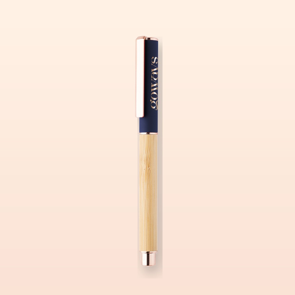 Penna roller - blu - naturale