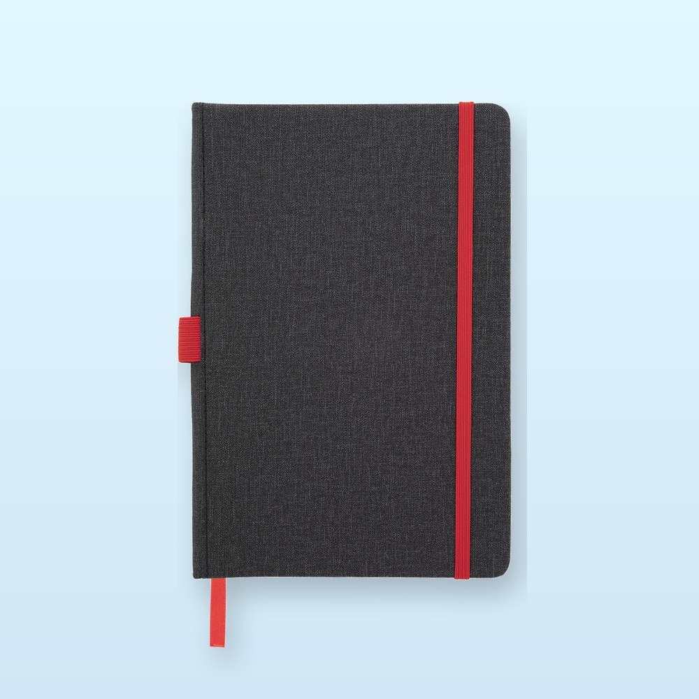 quaderno - rosso - grigio scuro