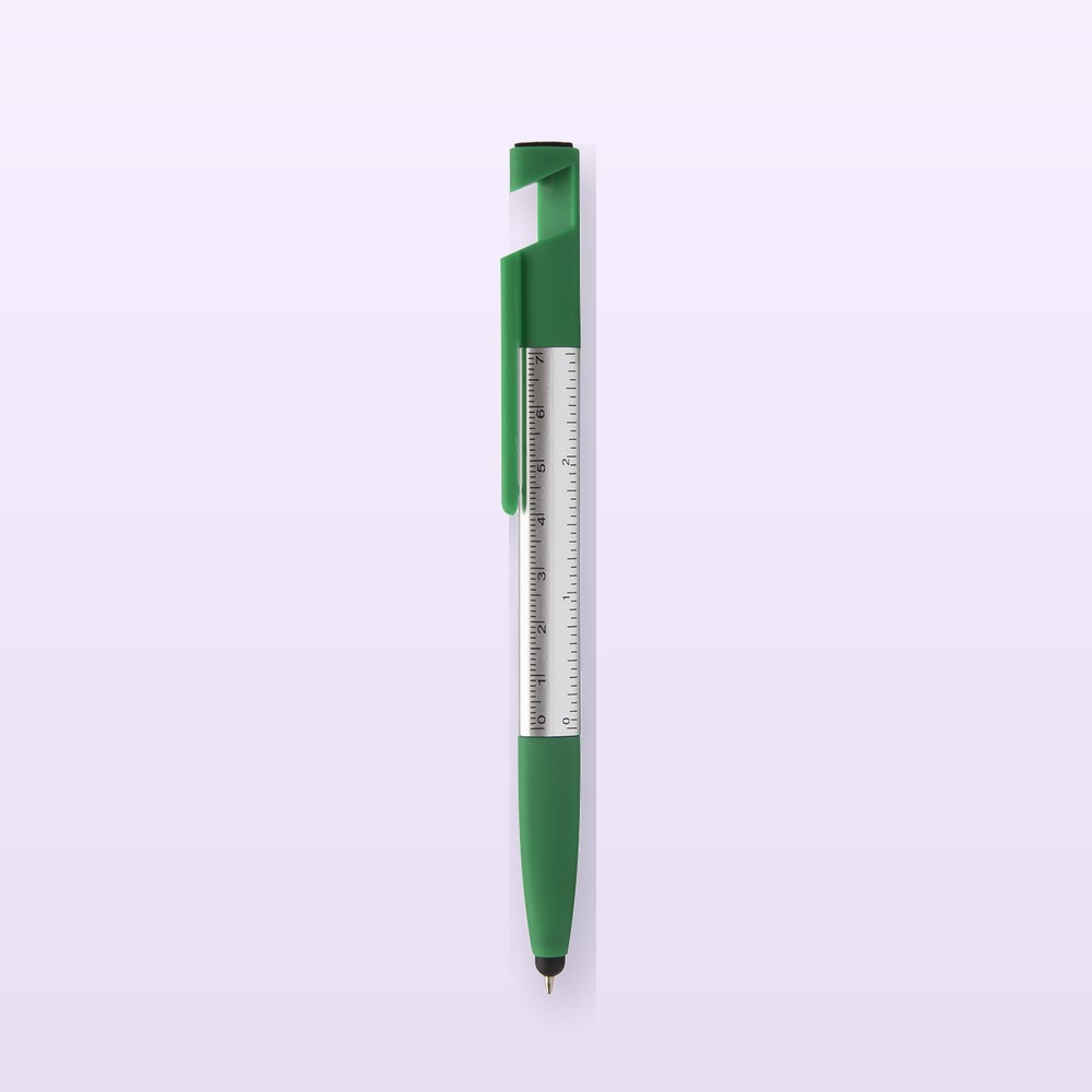 penna a sfera capacitiva - verde - argento