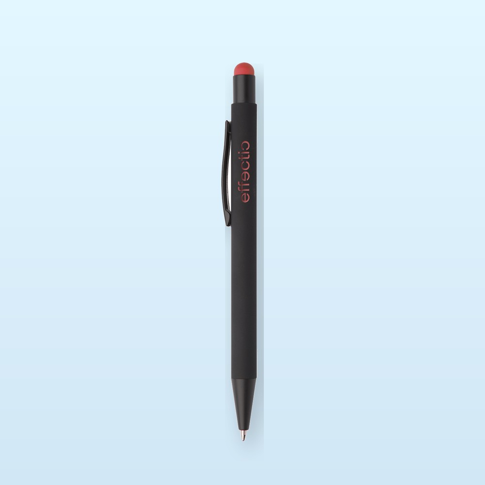 penna a sfera - rosso - nero