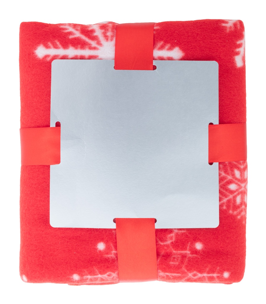 Coperta pile - rosso - bianco
