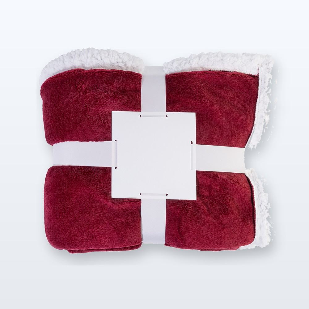 coperta in pile - borgogna