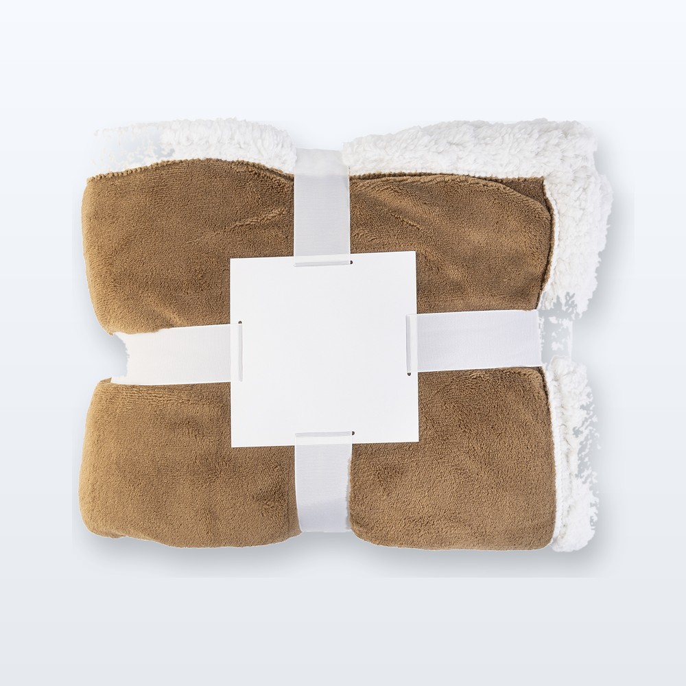 coperta in pile - marrone