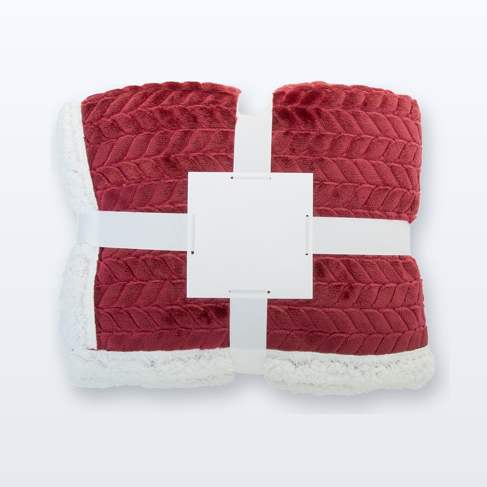 Coperta in RPET - borgogna