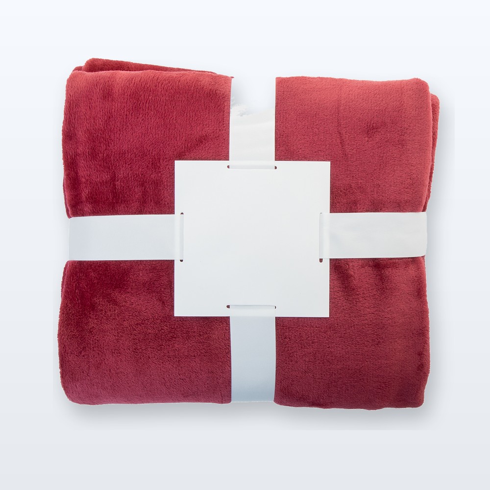 Coperta in flanella RPET - borgogna