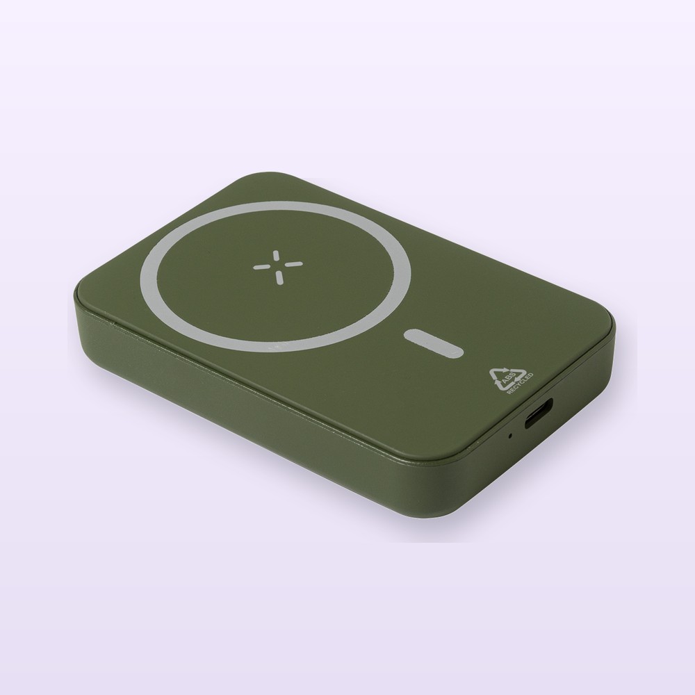 Power Bank in RABS - verde scuro