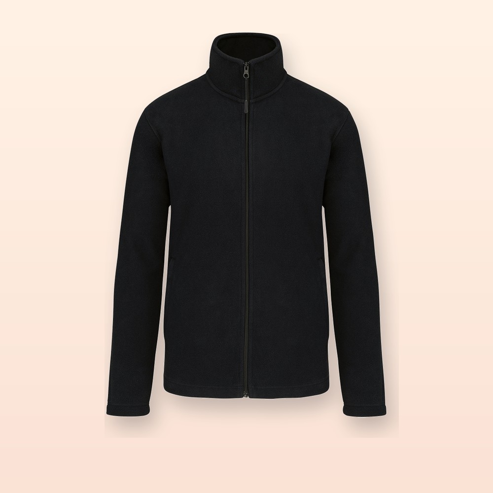 Giacca in pile full zip - nero - XXL