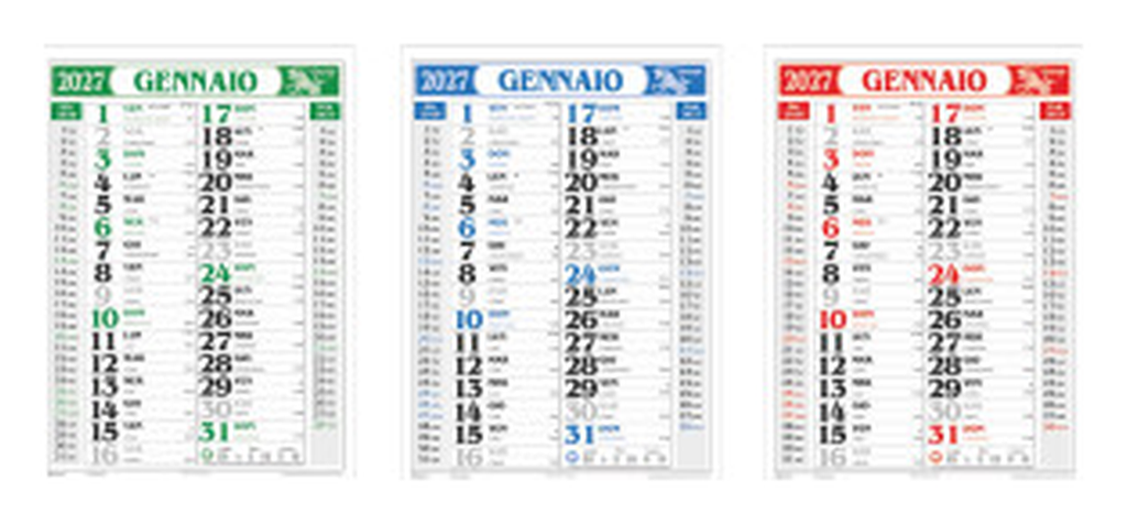 Calendario Olandese da parete cm 34x55