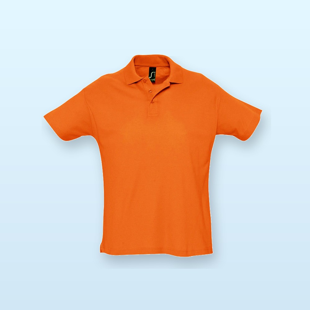 polo piqué - arancione - L