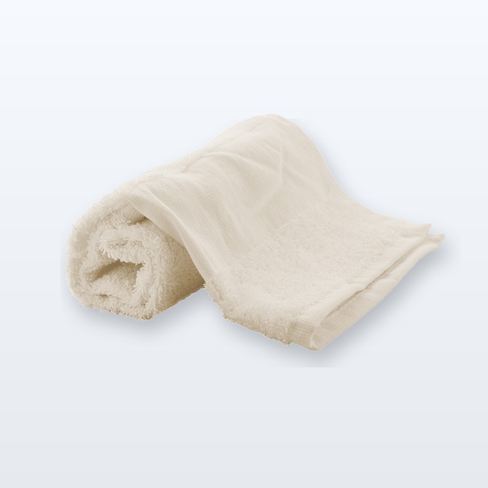 asciugamano in spugna di cotone 30x50cm - naturale