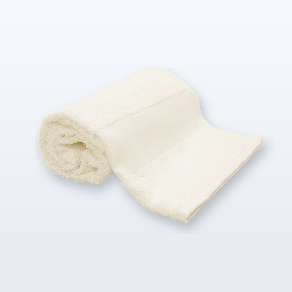 asciugamano in spugna di cotone 50x100cm - naturale