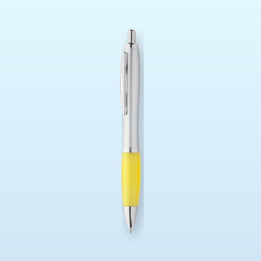 penna a sfera - giallo - argento